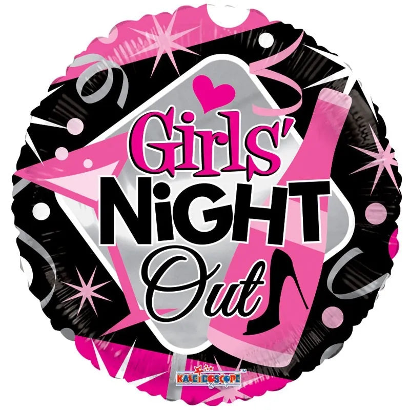 18"/ 46cm GIRLS NIGHT OUT ROUND FOIL BALLOON