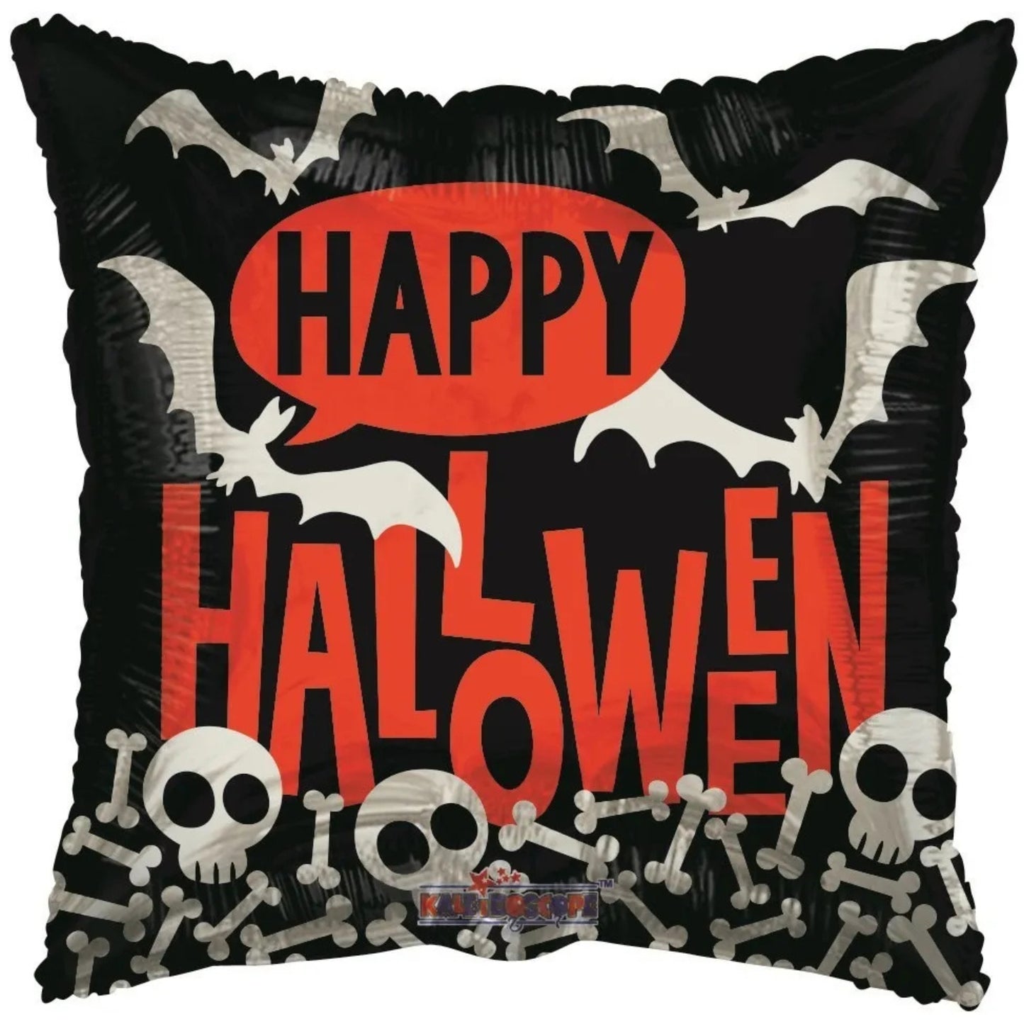 18"/ 46cm HALLOWEEN SKELETONS SQUARE FOIL BALLOON