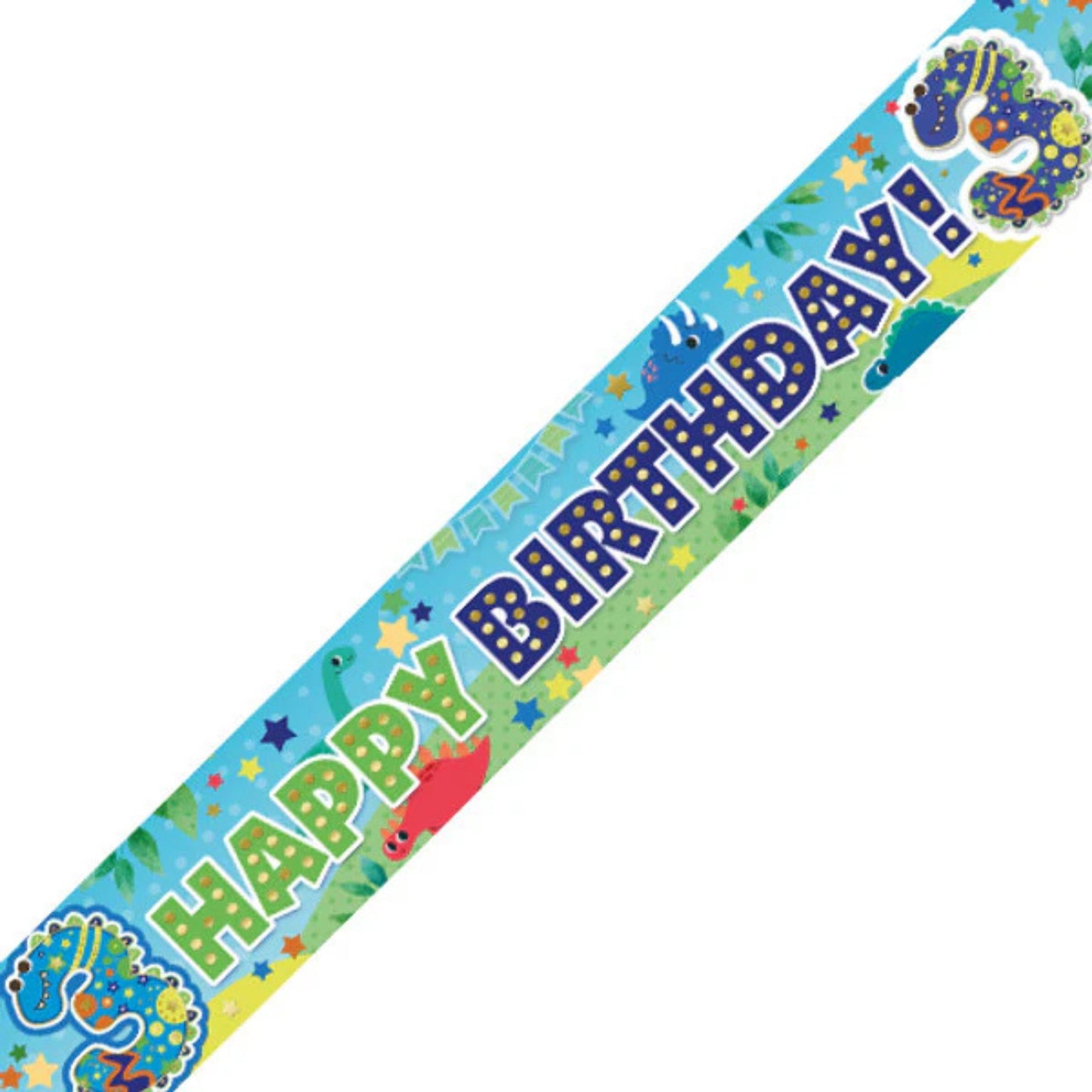 9ft / 2.7m BOYS 3RD BIRTHDAY BANNER