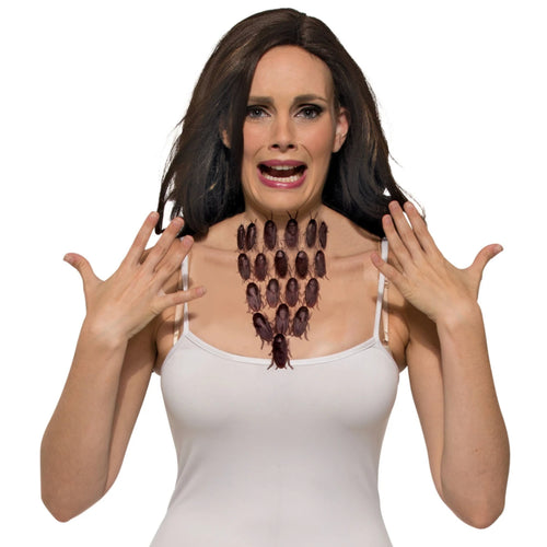 CREEPY COCKROACH HALLOWEEN NECKLACE