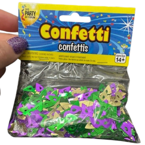 MARDI GRAS MULTICOLOUR TABLE CONFETTI (14g)