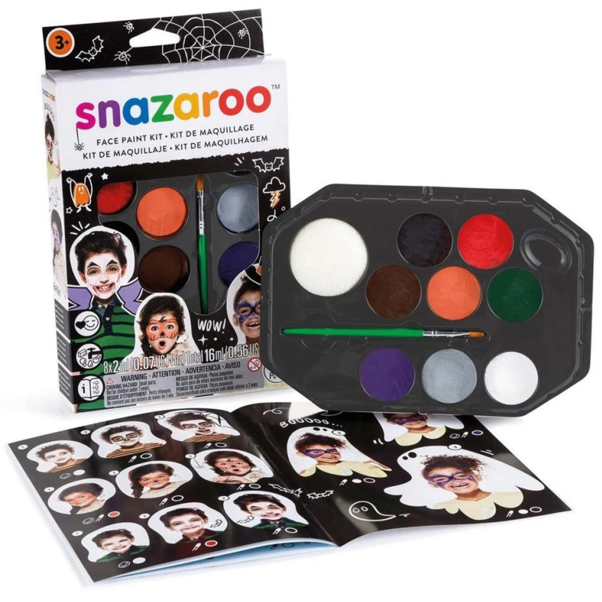 KIDS' HALLOWEEN FACE PAINT KIT (MAKES UP TO 50 FACES)