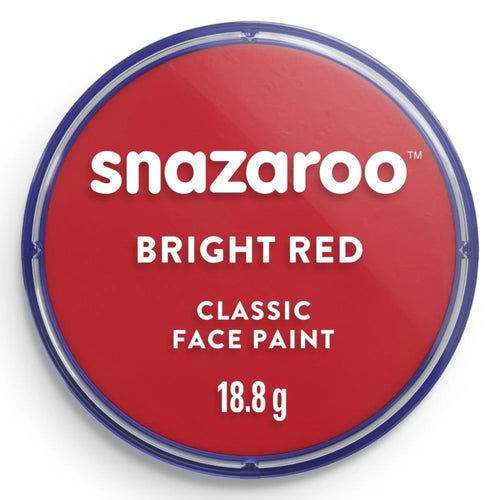 SNAZEROO BRIGHT RED CLASSIC FACE PAINT (18ml)