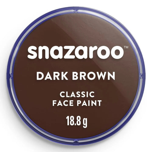 SNAZEROO DARK BROWN CLASSIC FACE PAINT (18ml)