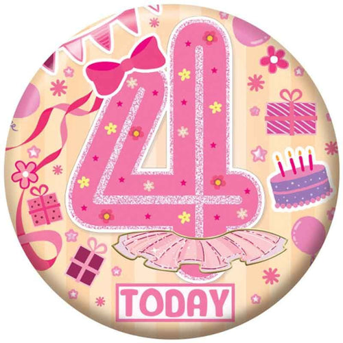 2.4"/ 6cm 4 TODAY GIRLS BADGE