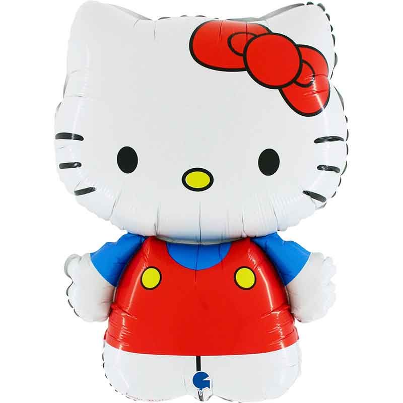 32"/ 81cm RED HELLO KITTY SUPERSHAPE FOIL BALLOON