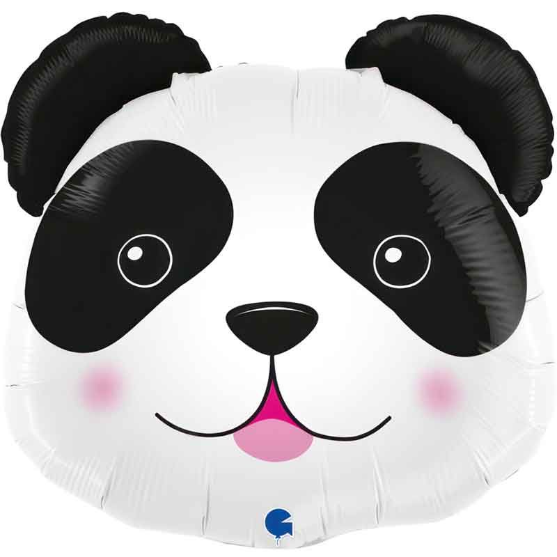 29"/ 74cm PANDA HEAD SUPERSHAPE FOIL BALLOON