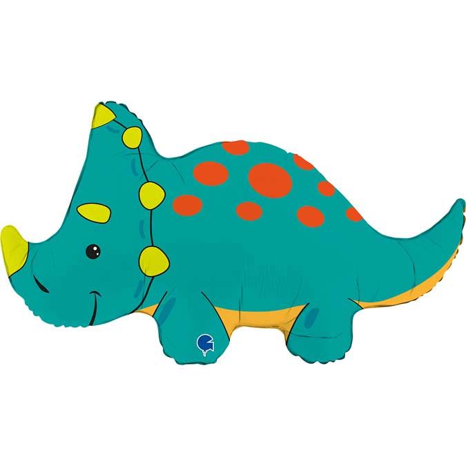 36"/ 91cm TRICERATOPS SUPERSHAPE FOIL BALLOON