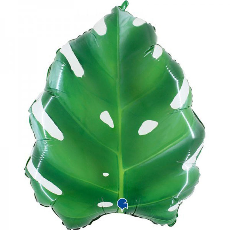 23"/ 58cm TROPICAL LEAF SUPERSHAPE FOIL BALLOON