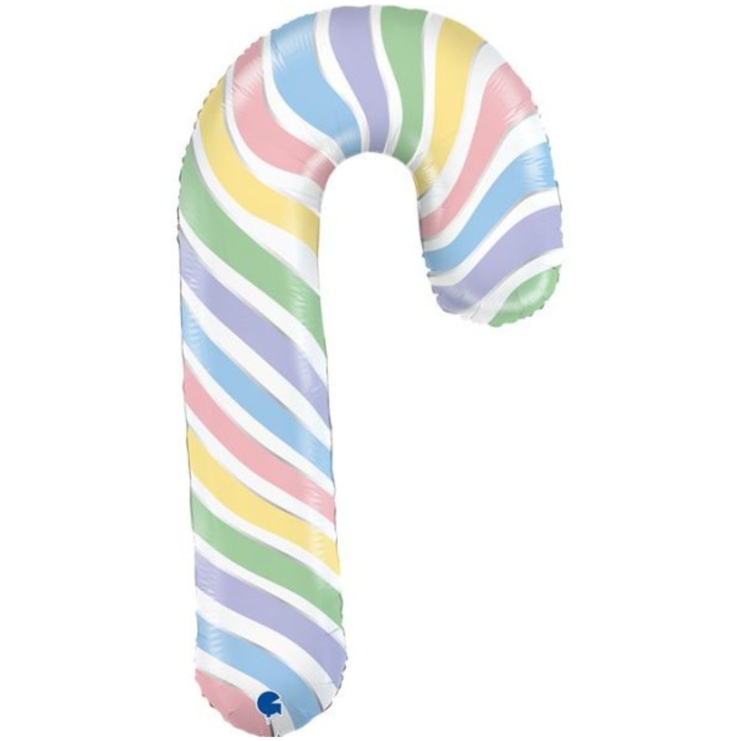 41"/ 104cm MACARON CANDY CANE SUPERSHAPE FOIL BALLOON