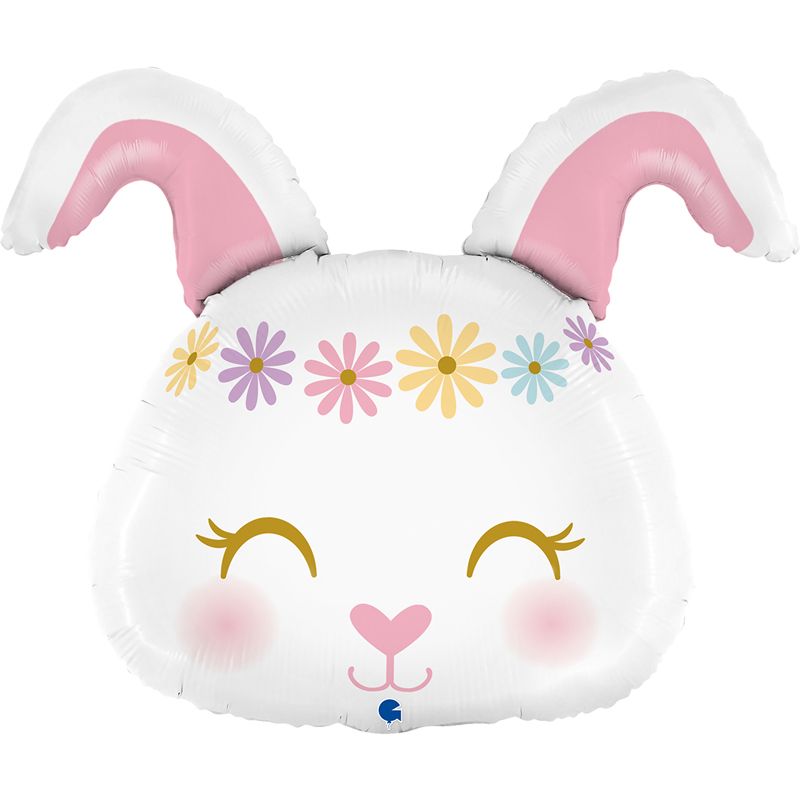 25"/ 64cm HIPPIE BUNNY SUPERSHAPE FOIL BALLOON