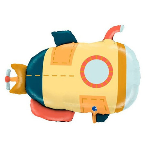 24"/ 61cm SUBMARINE SUPERSHAPE FOIL BALLOON