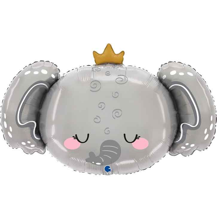 38"/ 97cm BABY ELEPHANT SUPERSHAPE FOIL BALLOON