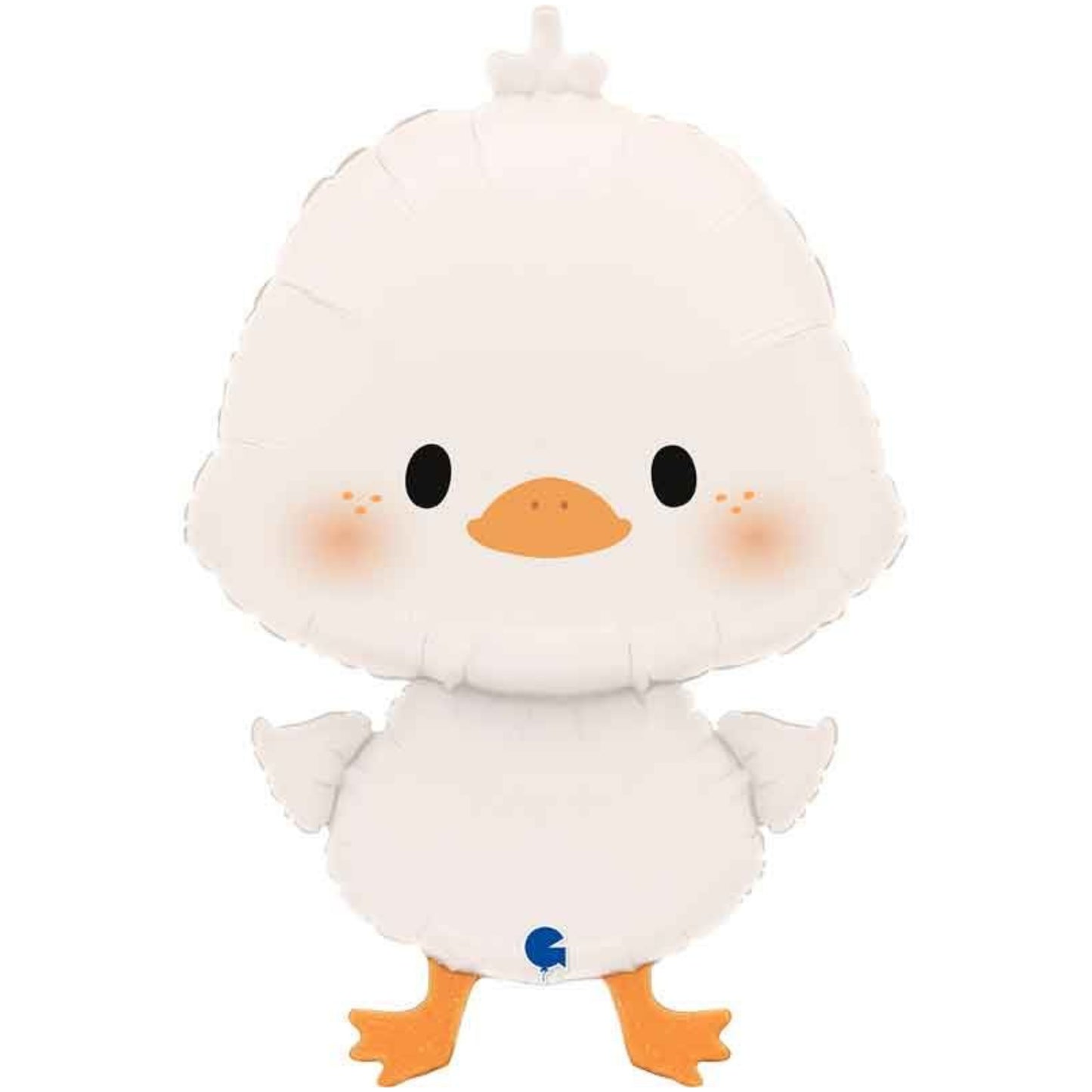 34"/ 86cm WHITE DUCKLING SUPERSHAPE FOIL BALLOON