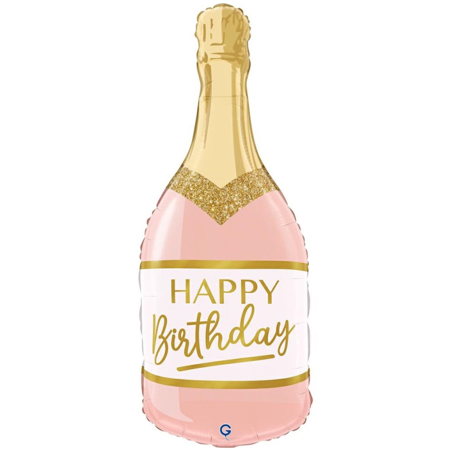 32"/ 81cm PINK BIRTHDAY BOTTLE SUPERSHAPE FOIL BALLOON