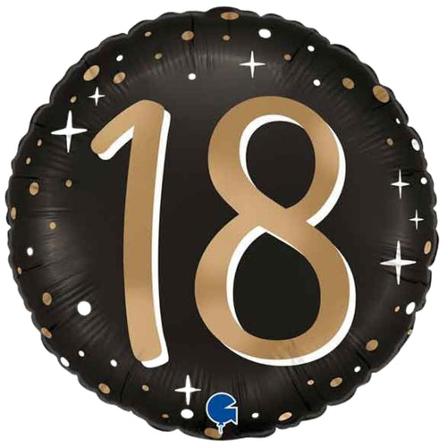 18"/ 46cm SPARKLING 18 ROUND FOIL BALLOON