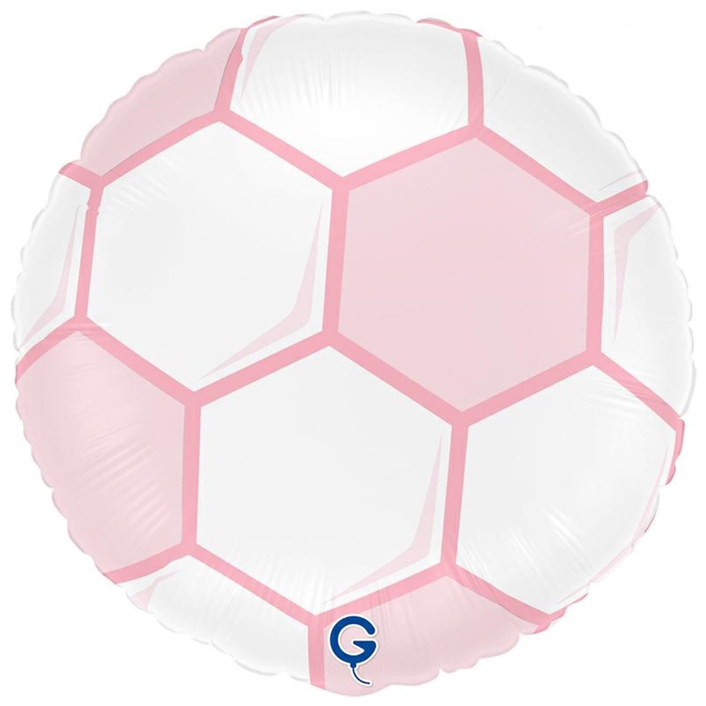 18"/ 46cm PINK FOOTBALL ROUND FOIL BALLOON