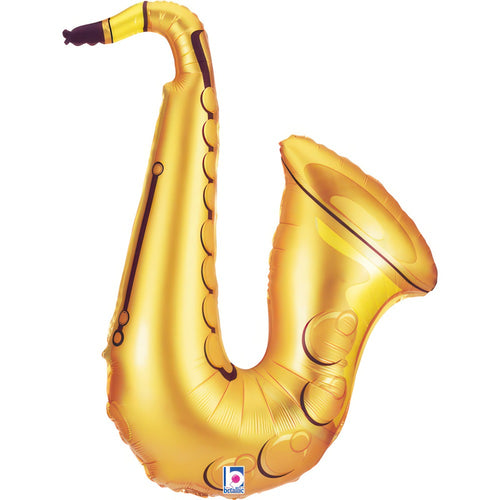37"/ 94cm SAX SUPERSHAPE FOIL BALLOON