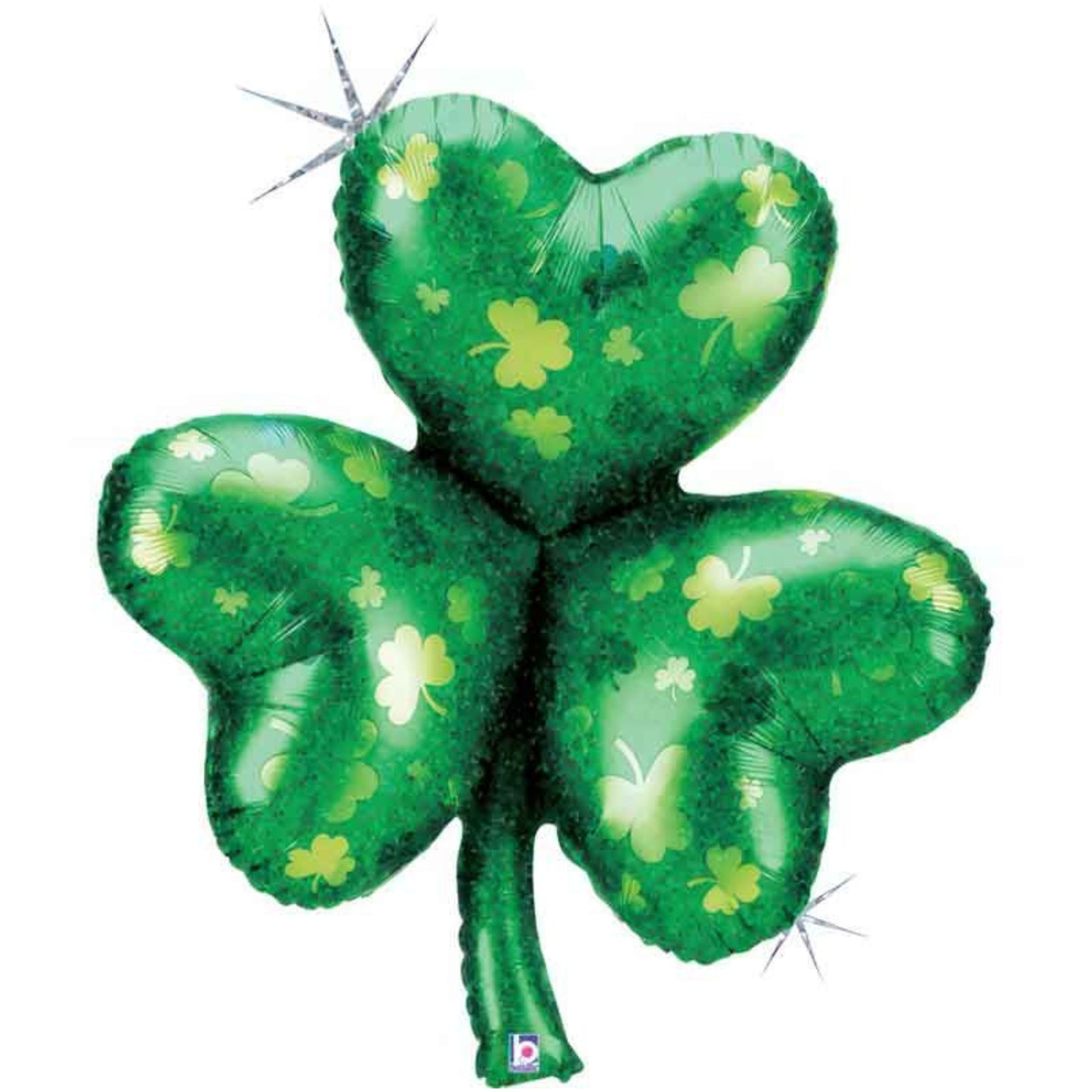 38"/ 97cm SHAMROCK SUPERSHAPE FOIL BALLOON