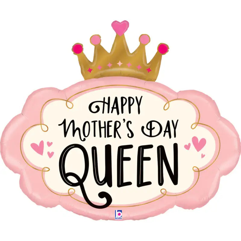 30"/ 76cm MOTHER'S DAY CROWN SUPERSHAPE FOIL BALLOON