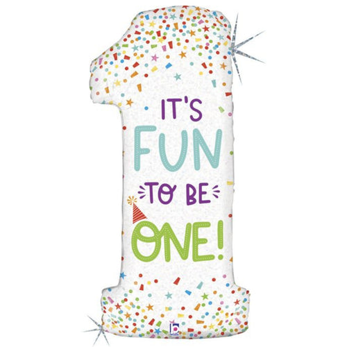 46"/ 117cm FUN TO BE ONE! SUPERSHAPE FOIL BALLOON