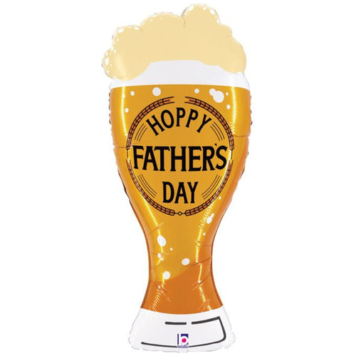 39"/ 99cm HOPPY FATHER'S DAY BEER SUPERSHAPE FOIL BALLOON
