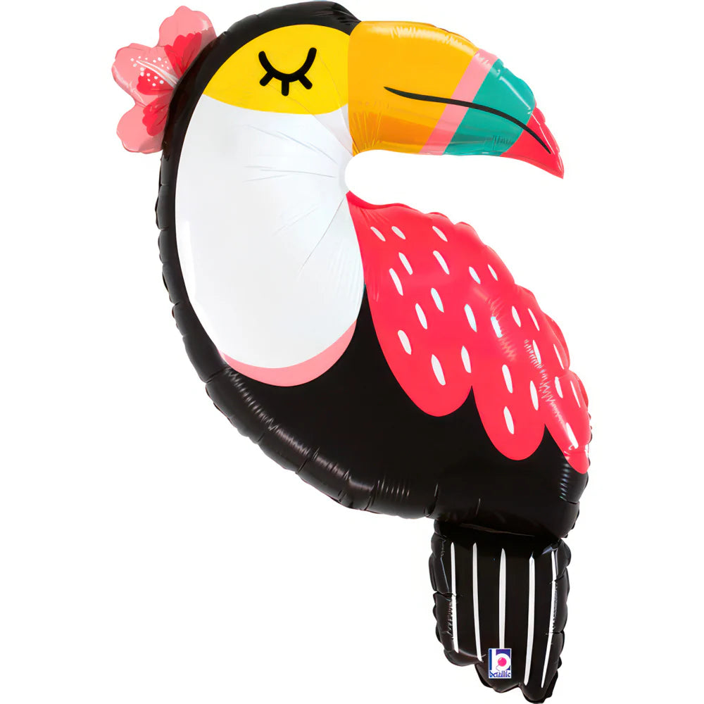 40"/ 102cm SUMMER TOUCAN SUPERSHAPE FOIL BALLOON