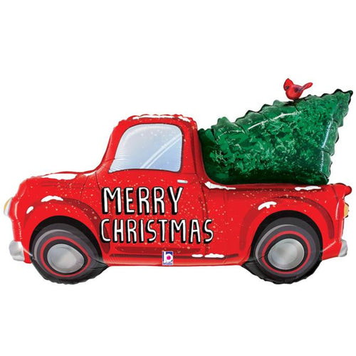 47''/ 119cm CHRISTMAS TRUCK SUPERSHAPE FOIL BALLOON