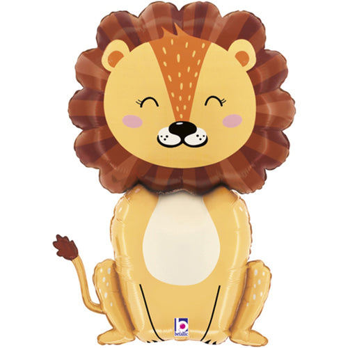 32"/ 81cm JUNGLE LION SUPERSHAPE FOIL BALLOON