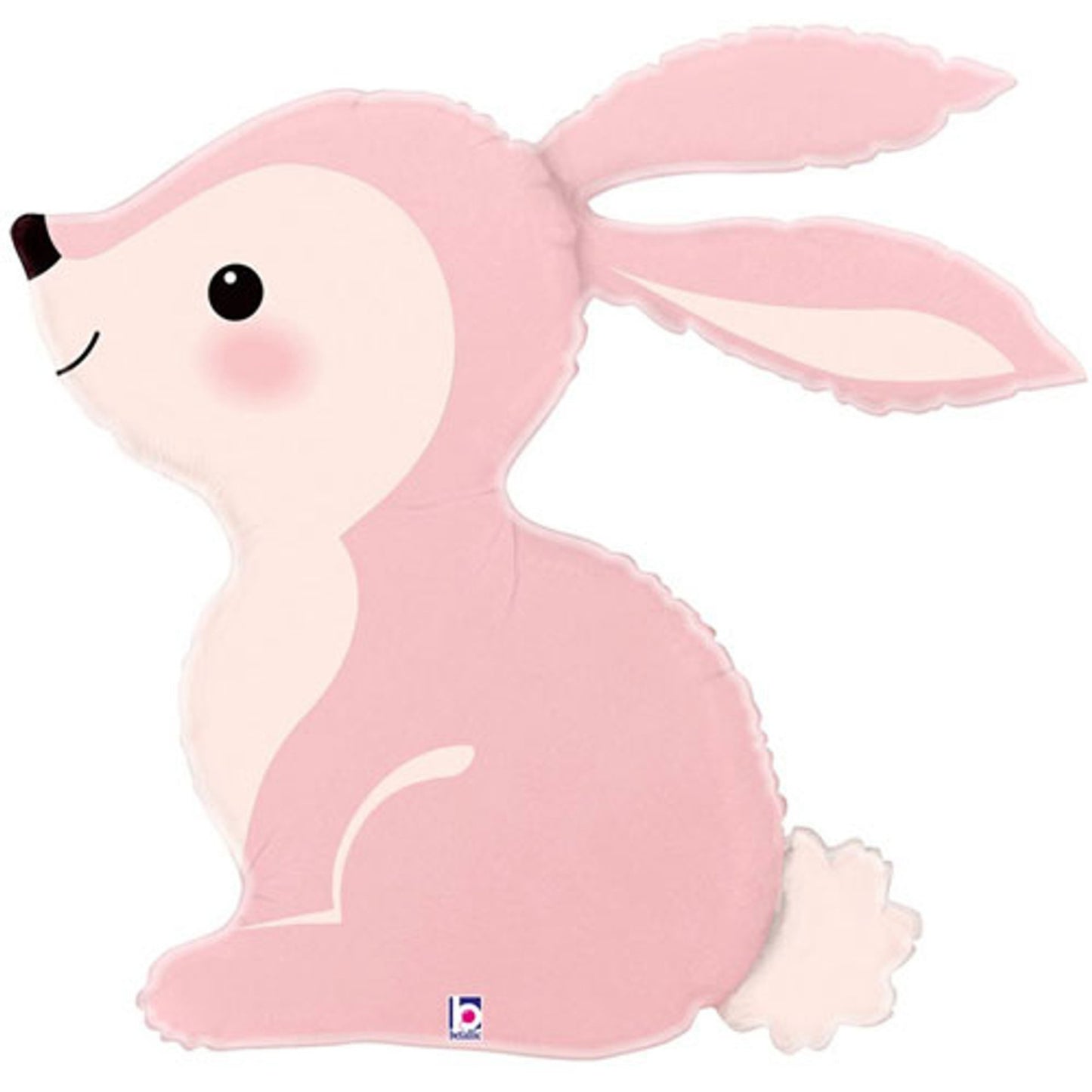 31"/ 79cm PINK WOODLAND BUNNY FOIL BALLOON