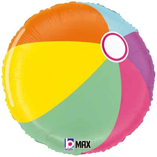 18"/ 46cm SUMMER BEACH BALL FOIL BALLOON