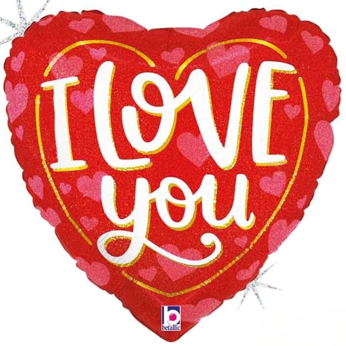 18"/ 46cm LOVE YOU CLASSIC HEART FOIL BALLOON