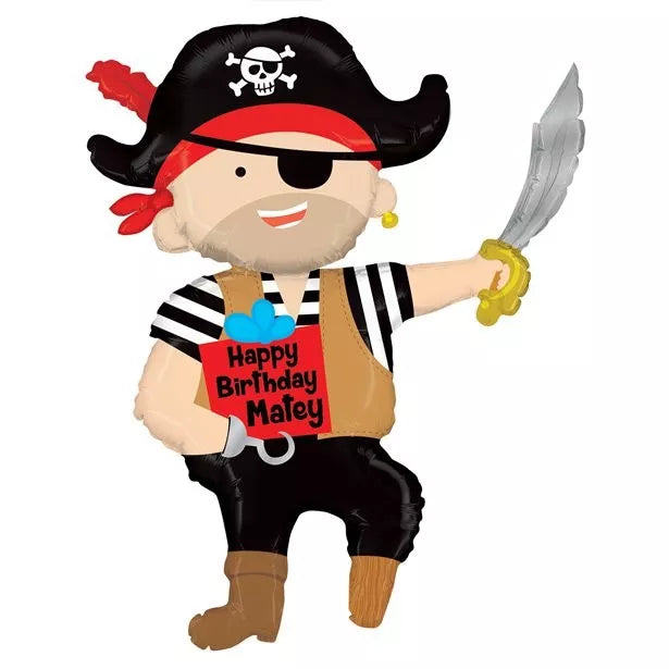 39"/ 99cm PIRATE BIRTHDAY SUPERSHAPE FOIL BALLOON
