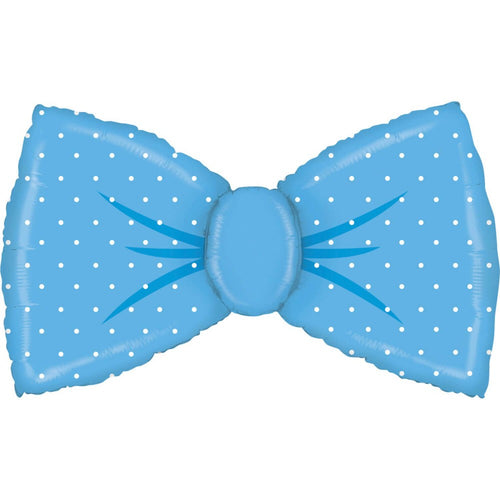 42"/ 107cm BLUE BOW TIE SUPERSHAPE FOIL BALLOON