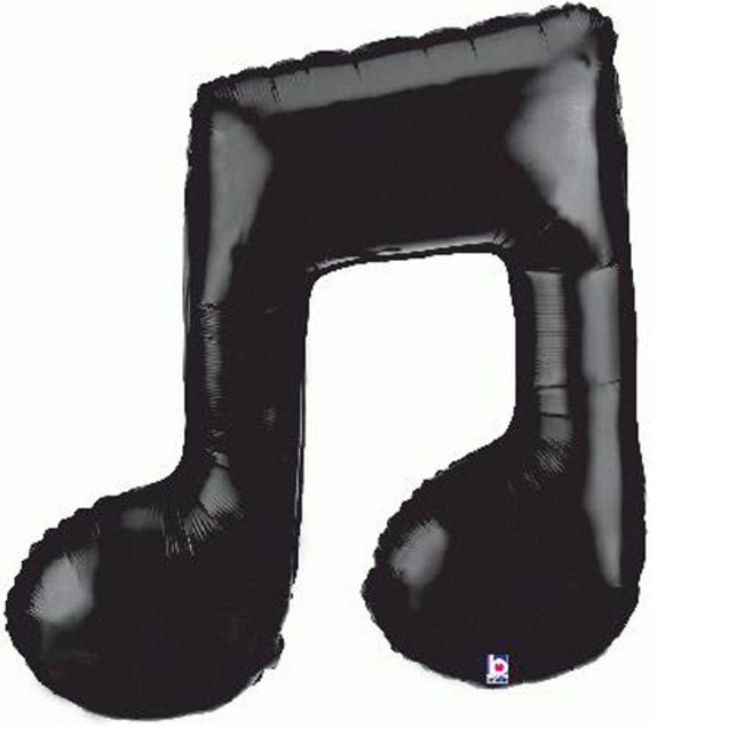 40"/ 102cm BLACK DOUBLE MUSIC NOTE SUPERSHAPE FOIL BALLOON