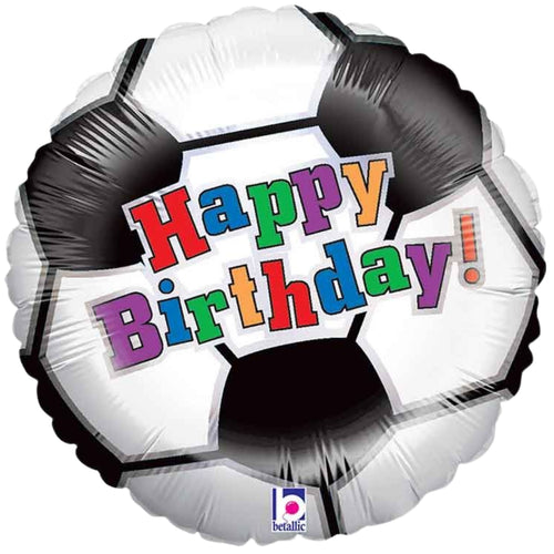 18"/ 46cm SOCCER BALL BIRTHDAY ROUND FOIL BALLOON