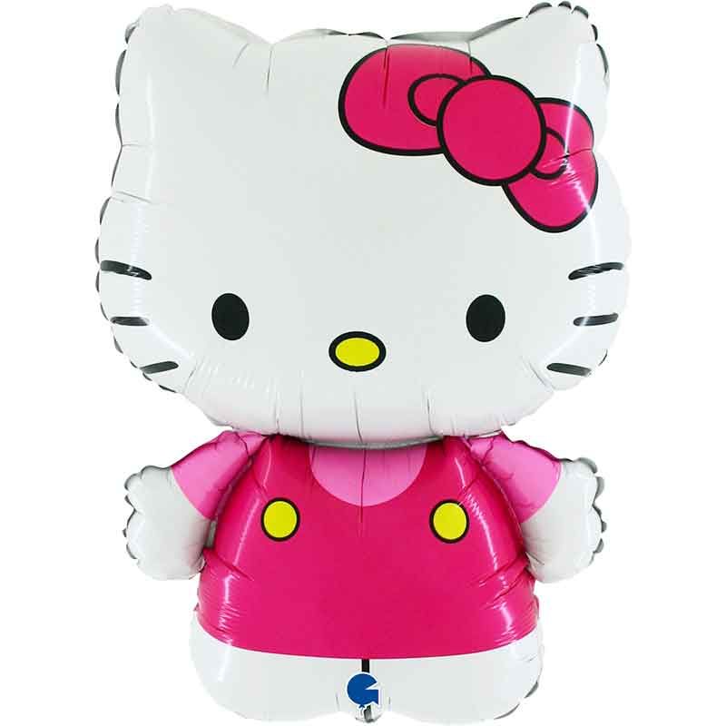32"/ 81cm FUCHSIA HELLO KITTY SUPERSHAPE FOIL BALLOON