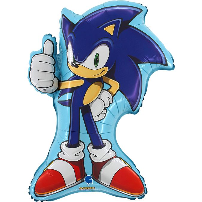 28"/ 71cm SONIC THE HEDGEHOG SUPERSHAPE FOIL BALLOON
