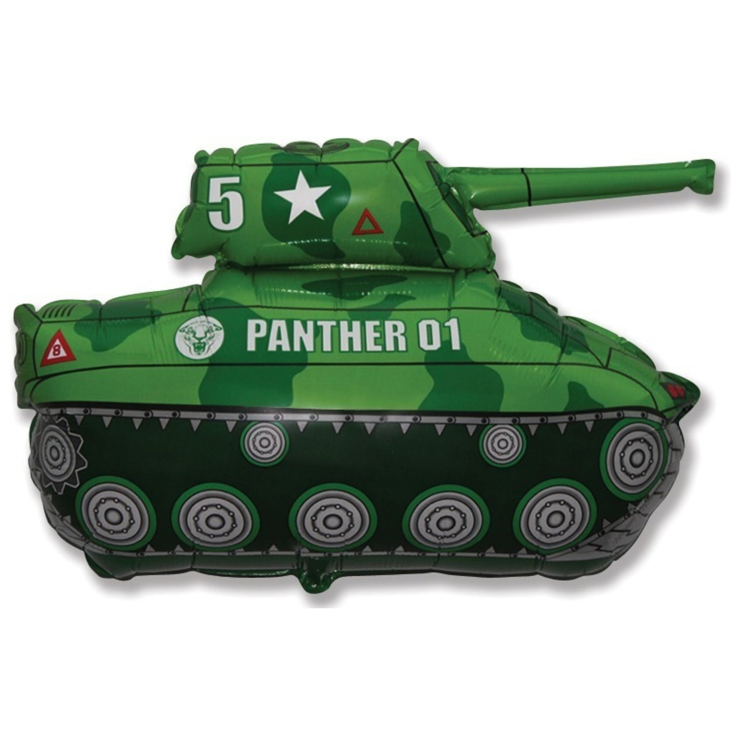 31"/ 79cm GREEN OR ORANGE ARMY TANK SUPERSHAPE FOIL BALLOON