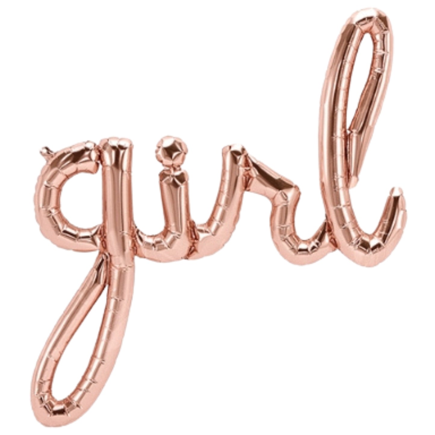 39"/ 99cm ROSE GOLD 'GIRL' AIR FILL FOIL BALLOON KIT
