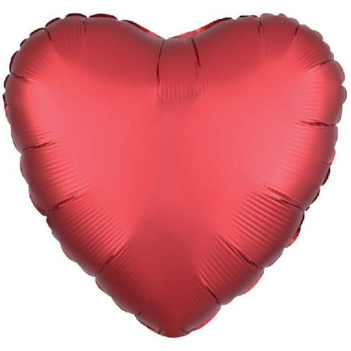 SANGRIA (SATIN LUXE) HEART (18"/ 46cm)