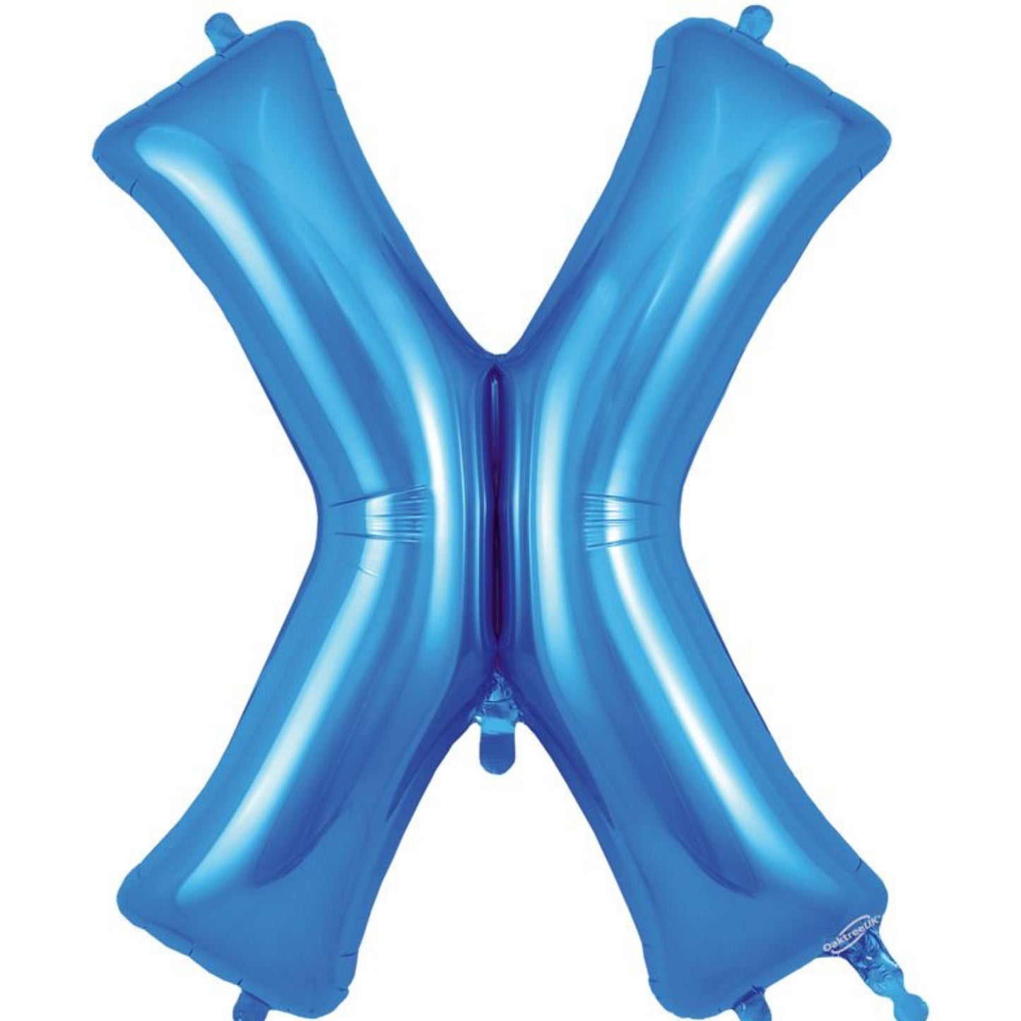 34"/ 86cm BLUE GIANT LETTER 'X' FOIL BALLOON