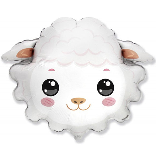30"/ 76cm SHEEP HEAD SUPERSHAPE FOIL BALLOON