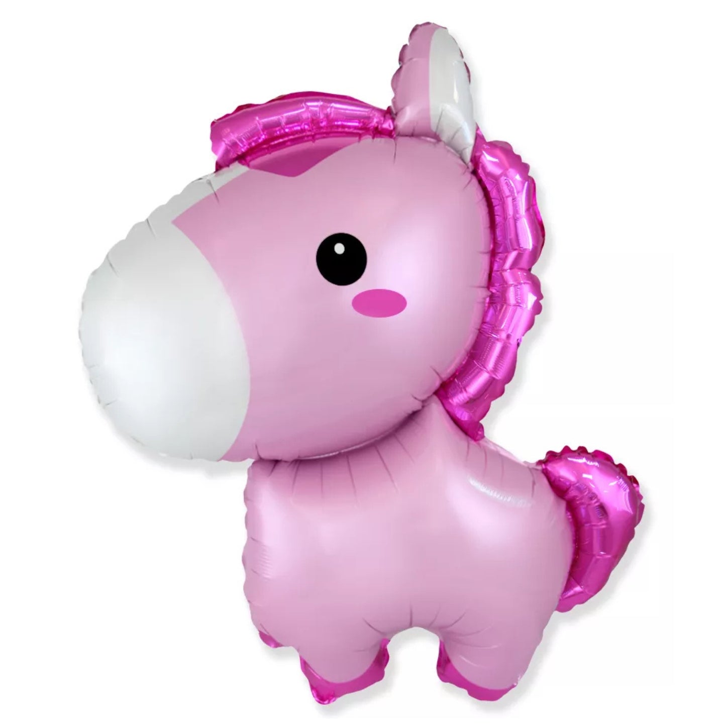 34"/ 86cm PINK BABY HORSE SUPERSHAPE FOIL BALLOON