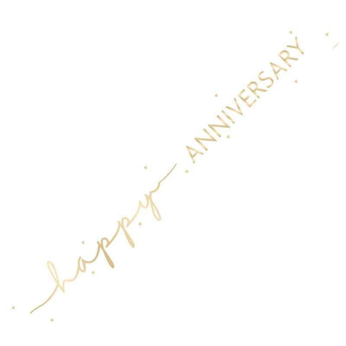 9ft / 2.7m HAPPY ANNIVERSARY FOIL BANNER