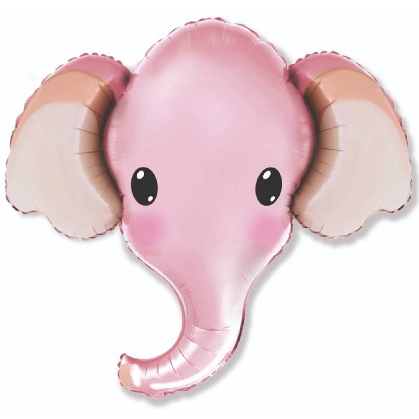 39"/ 99cm PINK ELEPHANT HEAD SUPERSHAPE FOIL BALLOON