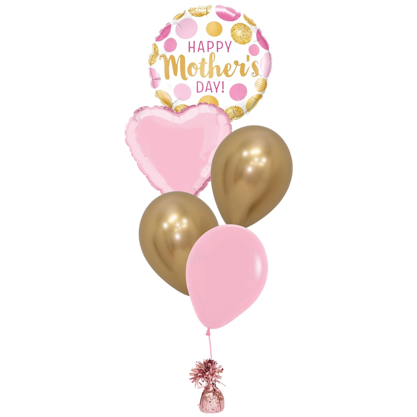 Pink & Gold Mother's Day Balloon Bundle